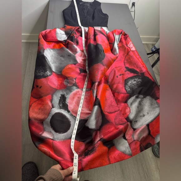 Carmen Marc Valvo Sleeveless Bubble Brocade Ball Gown - Picture 10 of 10